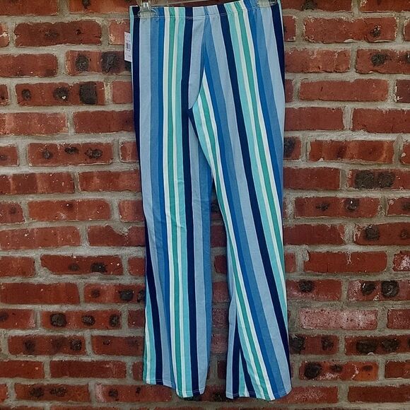 Rainbow Pants - Blue and green stripped pants